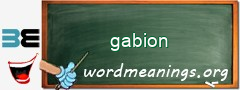 WordMeaning blackboard for gabion